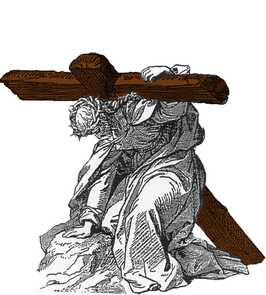 Jesus carrying cross