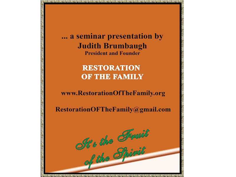 Fruit of the Spirit Seminar