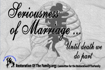 Seriousness of Marriage