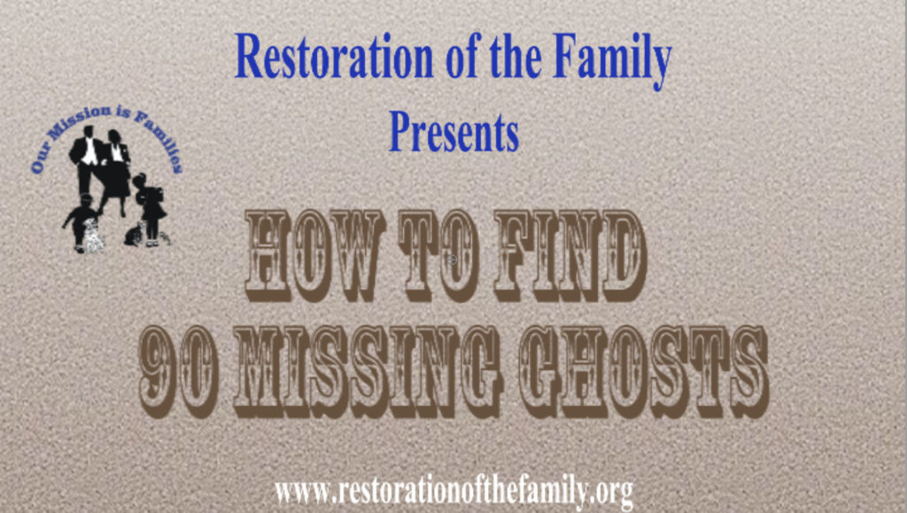 How To Find 90 Missing Ghosts