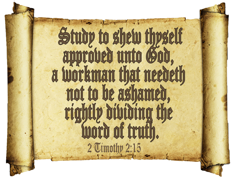 2 Timothy 2:15 in a scroll